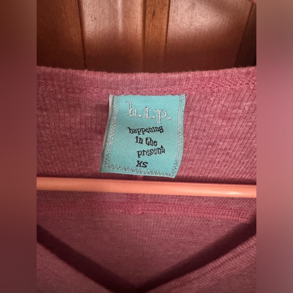 H.i.p. Happening in the Present XS Pink Mauve Thermal Sweater - Picture 2 of 4